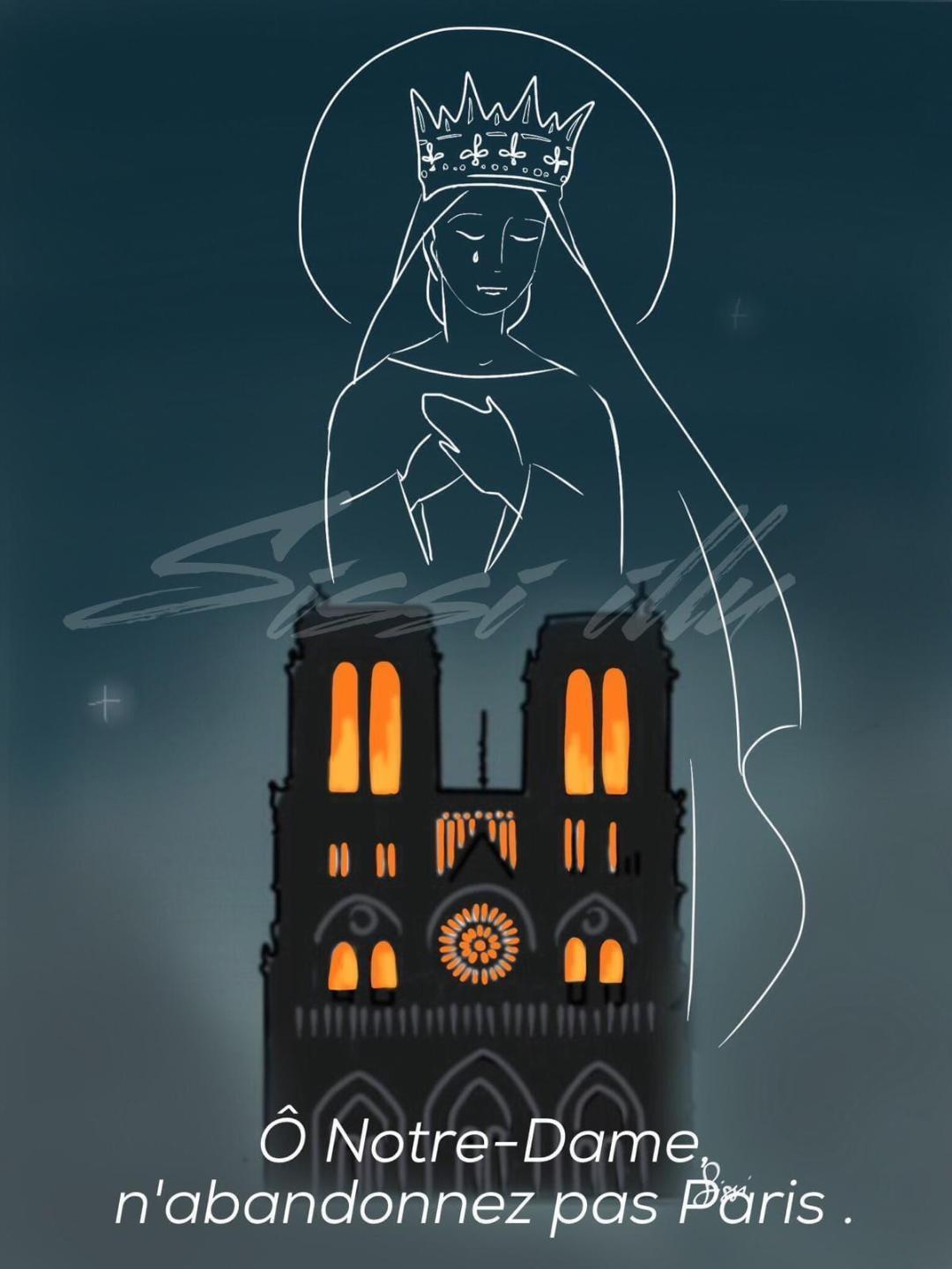 Notre Dame_incendie_priere